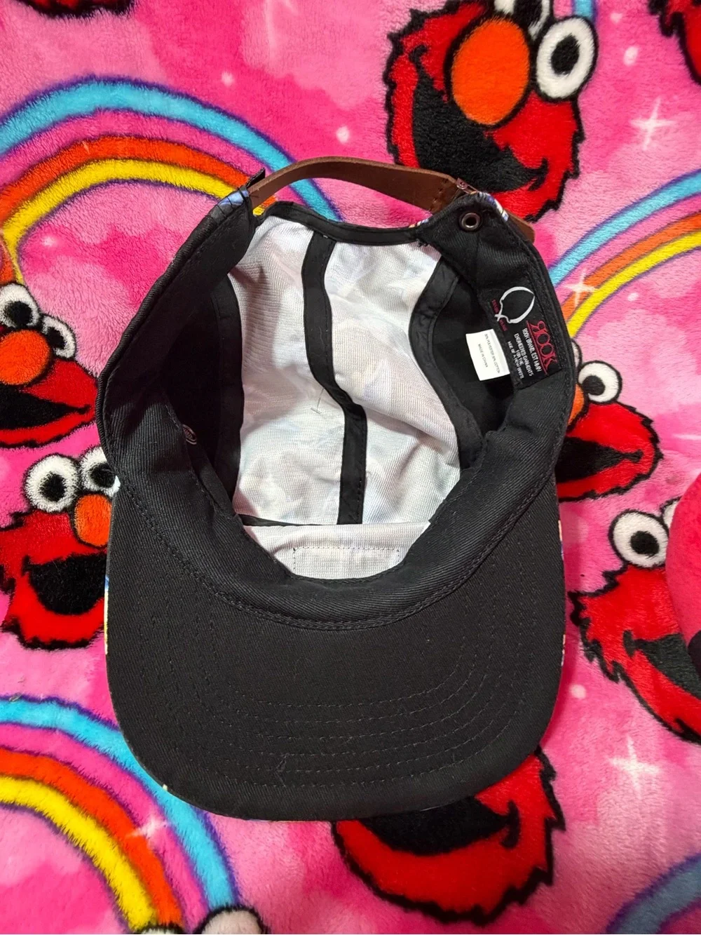 Rook Shark Print 5 Panel Strapback Hat Black Blue Snapback Streetwear Surf Skate